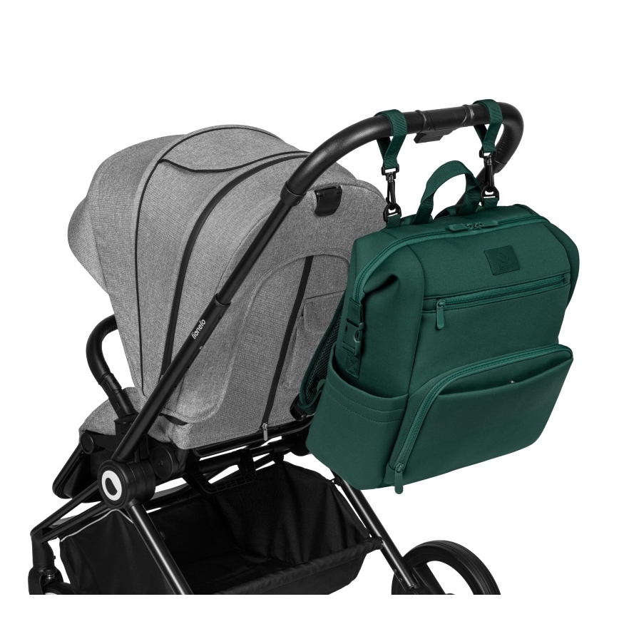 Lionelo - Bolsa de fraldas para carrinho de bebé CUBE Green Forest