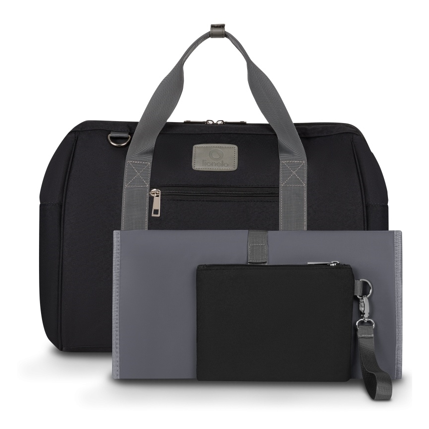 Lionelo - Bolsa de fraldas para carrinho IDA Black Onyx