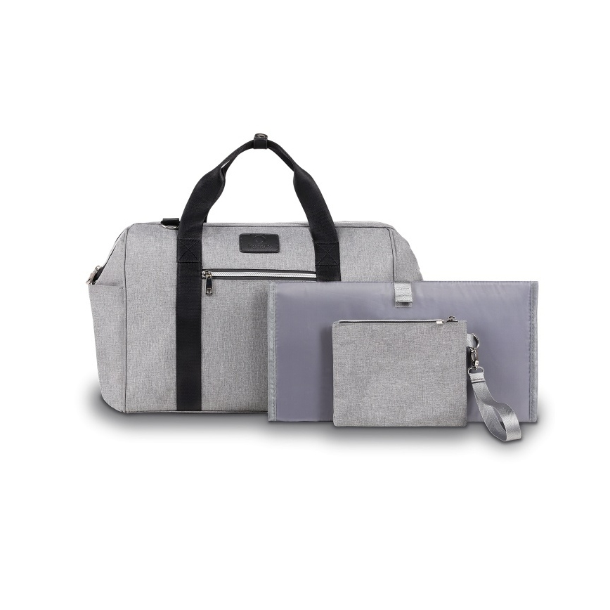 Lionelo - Bolsa de fraldas para carrinho IDA Grey Concrete