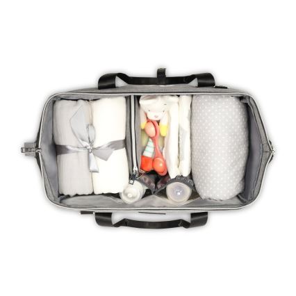 Lionelo - Bolsa de fraldas para carrinho IDA Grey Concrete