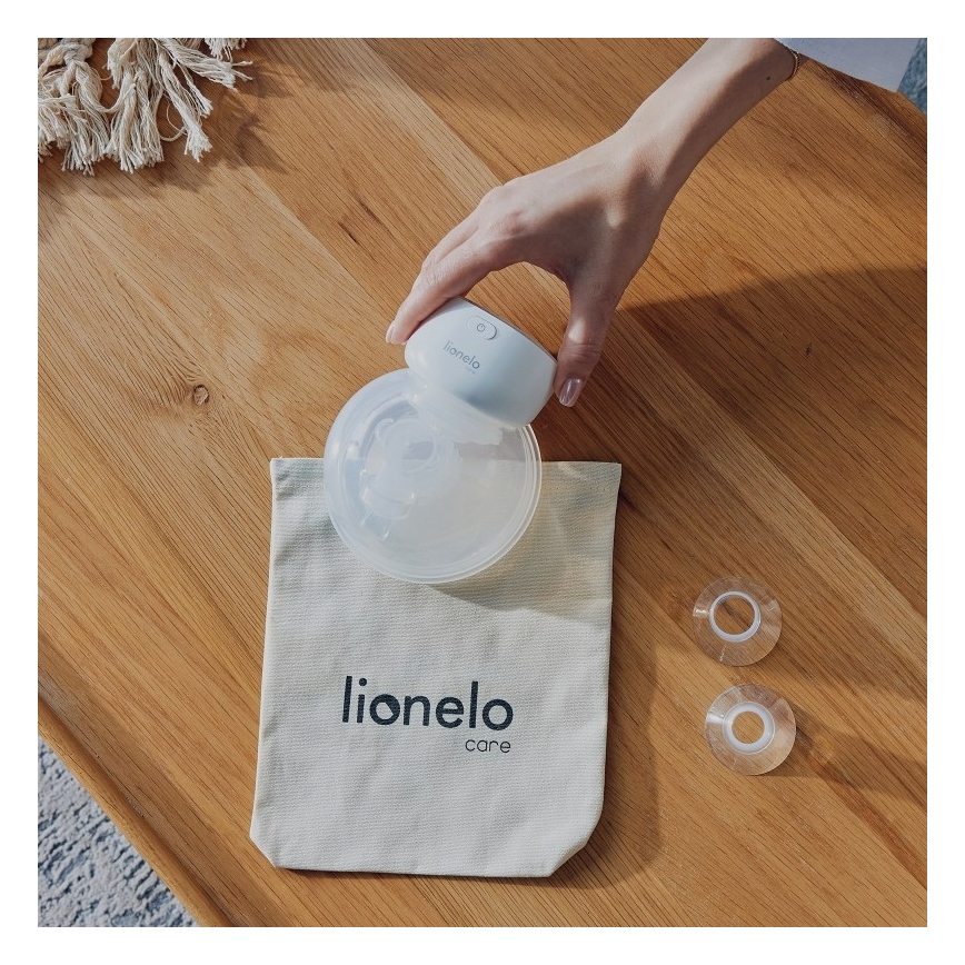 Lionelo - Bomba extratora elétrica recarregável de leite materno FIDI FREE SIMPLE 5V 1000 mAh 180 ml