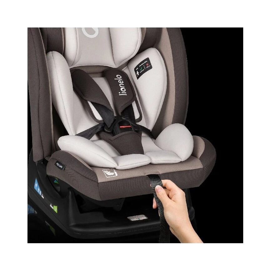 Lionelo - Cadeira auto AART i-Tamanho 40-150 cm castanho/creme