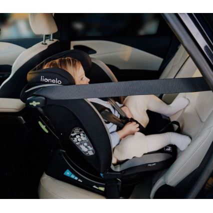 Lionelo - Cadeira auto AART i-Tamanho 40-150 cm preto/cinzento