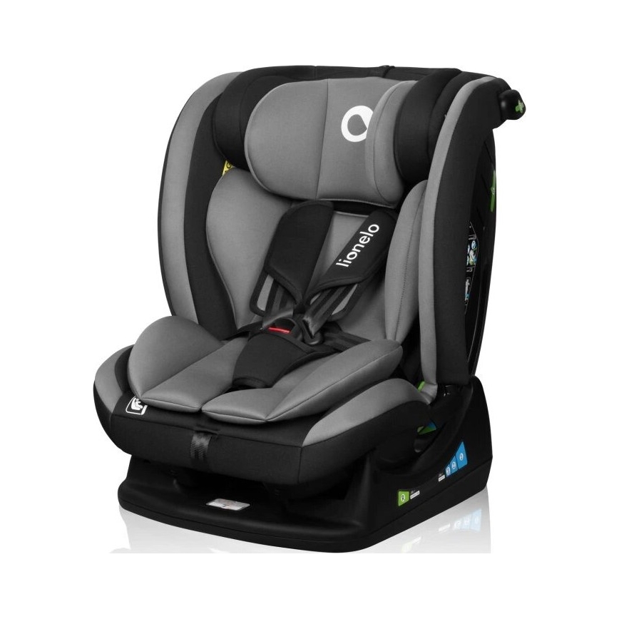 Lionelo - Cadeira auto AART i-Tamanho 40-150 cm preto/cinzento