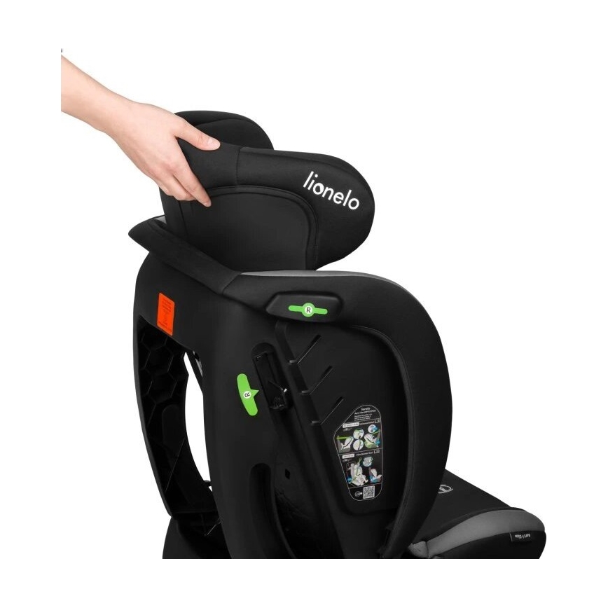 Lionelo - Cadeira auto AART i-Tamanho 40-150 cm preto/cinzento