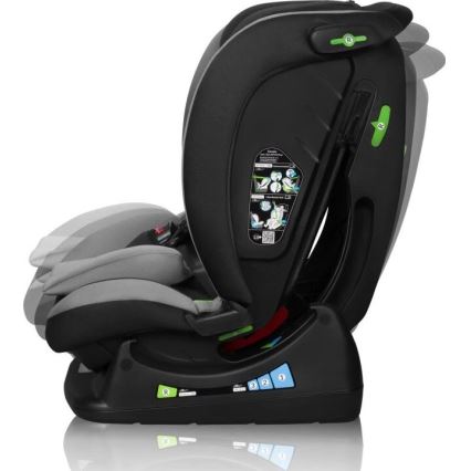 Lionelo - Cadeira auto AART i-Tamanho 40-150 cm preto/cinzento
