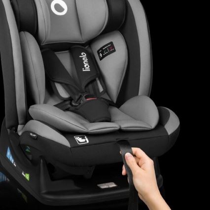 Lionelo - Cadeira auto AART i-Tamanho 40-150 cm preto/cinzento