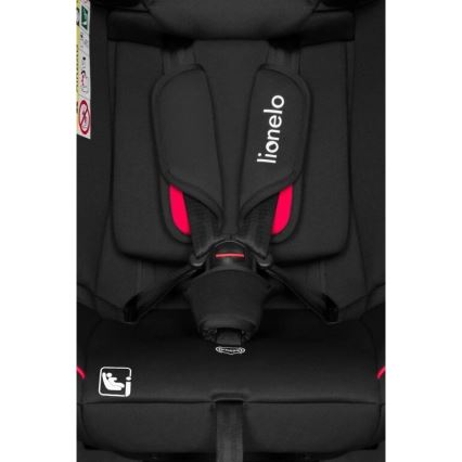 Lionelo - Cadeira auto AART i-Tamanho 40-150 cm preto/vermelho