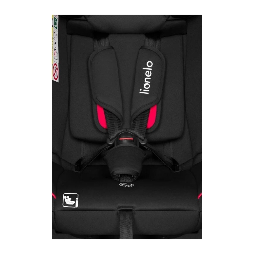 Lionelo - Cadeira auto AART i-Tamanho 40-150 cm preto/vermelho