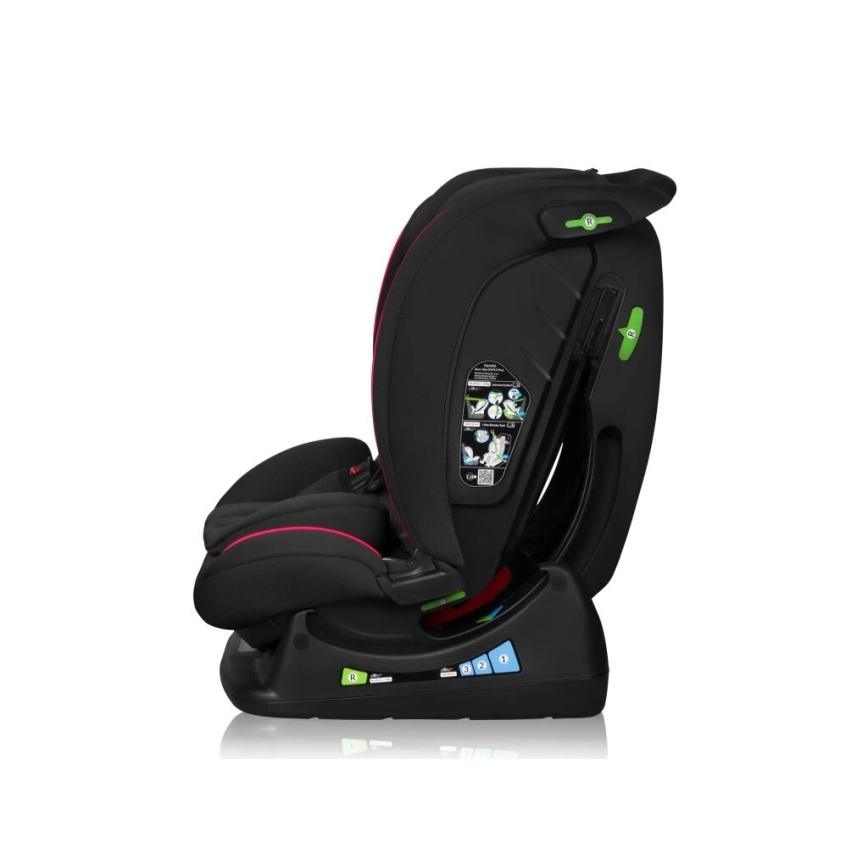 Lionelo - Cadeira auto AART i-Tamanho 40-150 cm preto/vermelho