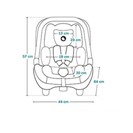 Lionelo - Cadeira auto ASTRID i-Tamanho 40-87 cm bege