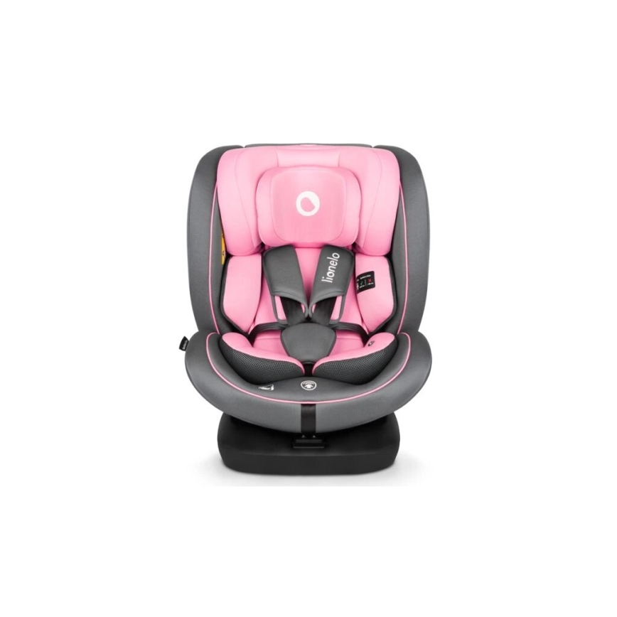 Lionelo - Cadeira auto BASTIAAN i-Tamanho 40-150 cm cinzento/rosa