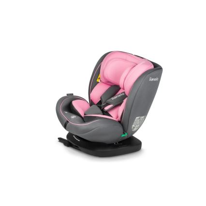 Lionelo - Cadeira auto BASTIAAN i-Tamanho 40-150 cm cinzento/rosa