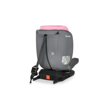 Lionelo - Cadeira auto BASTIAAN i-Tamanho 40-150 cm cinzento/rosa