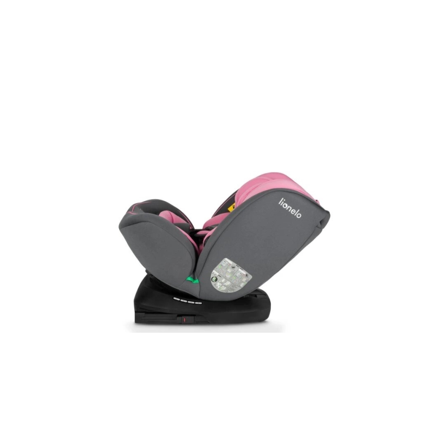 Lionelo - Cadeira auto BASTIAAN i-Tamanho 40-150 cm cinzento/rosa