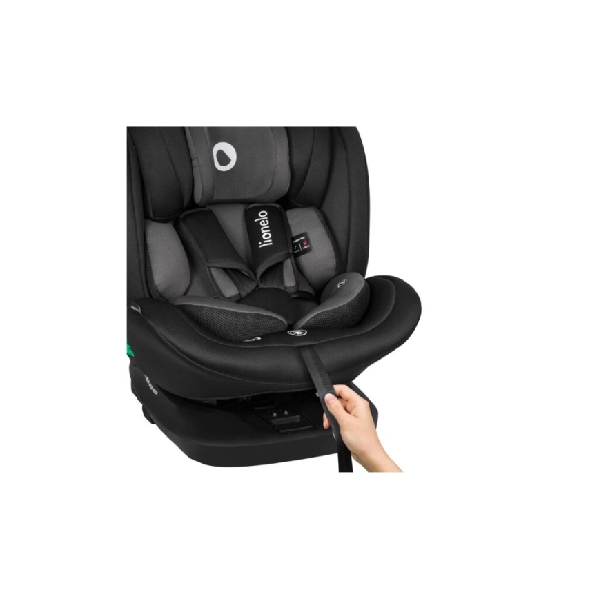 Lionelo - Cadeira auto BASTIAAN i-Tamanho 40-150 cm preto/cinzento