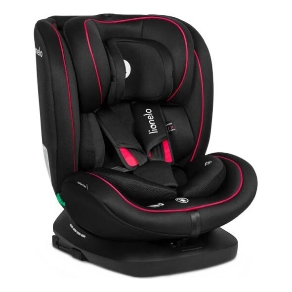 Lionelo - Cadeira auto BASTIAAN i-Tamanho 40-150 cm preto/vermelho