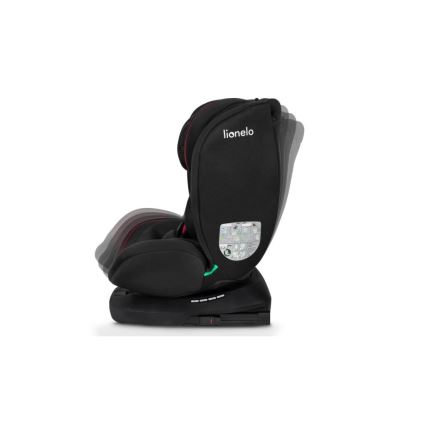 Lionelo - Cadeira auto BASTIAAN i-Tamanho 40-150 cm preto/vermelho
