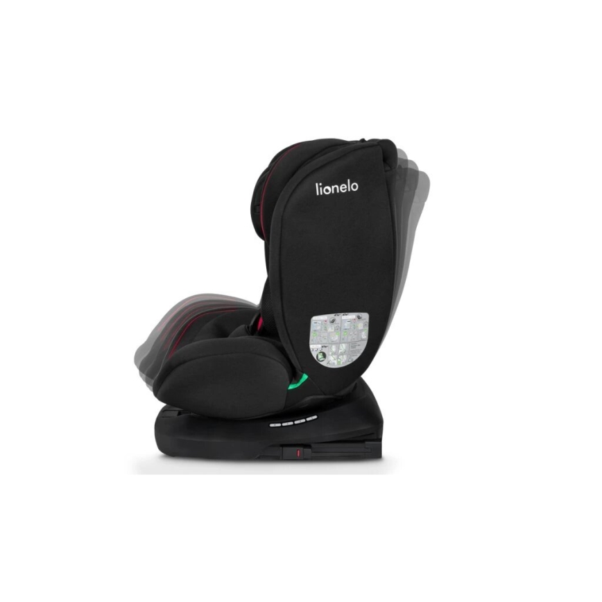 Lionelo - Cadeira auto BASTIAAN i-Tamanho 40-150 cm preto/vermelho