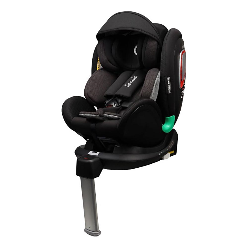 Lionelo - Cadeira auto com base giratória ANTOON PLUS i-Size 40-105 cm Preto Ônix