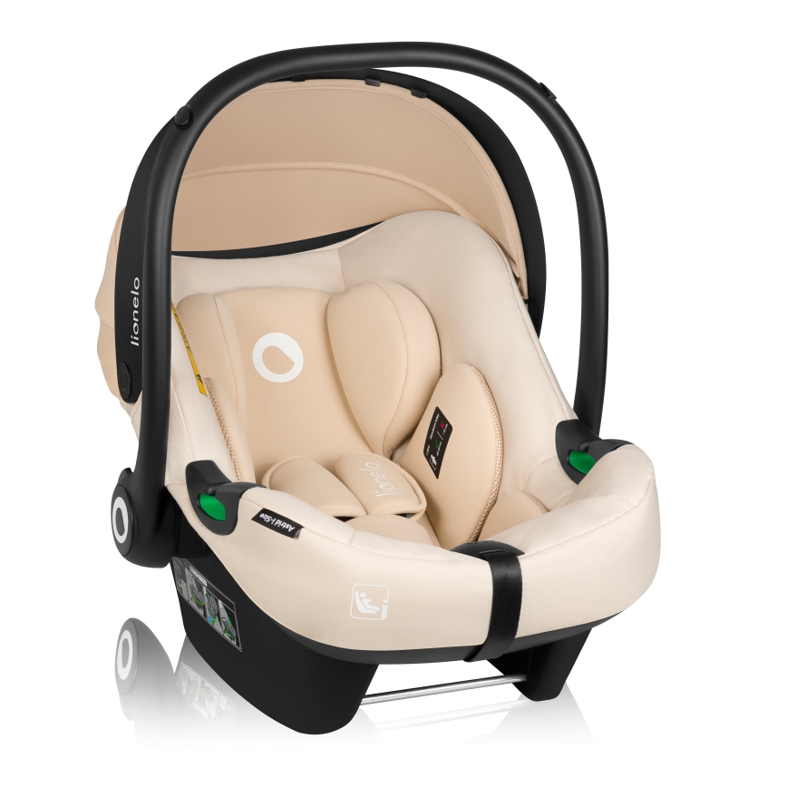 Lionelo - Cadeira auto com base giratória ASTRID SET i-Size 40-87 cm Bege Areia