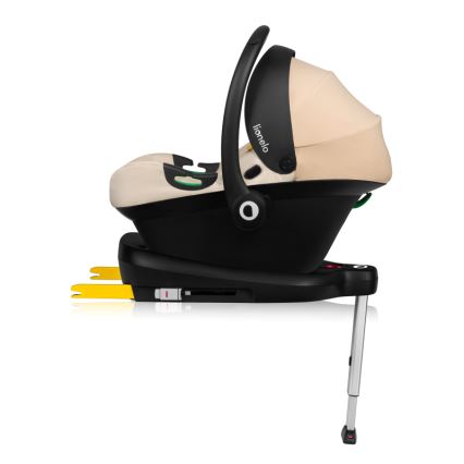 Lionelo - Cadeira auto com base giratória ASTRID SET i-Size 40-87 cm Bege Areia