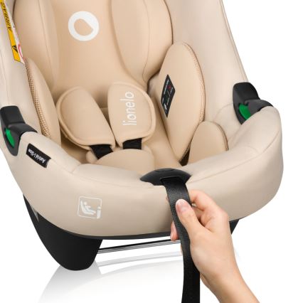 Lionelo - Cadeira auto com base giratória ASTRID SET i-Size 40-87 cm Bege Areia