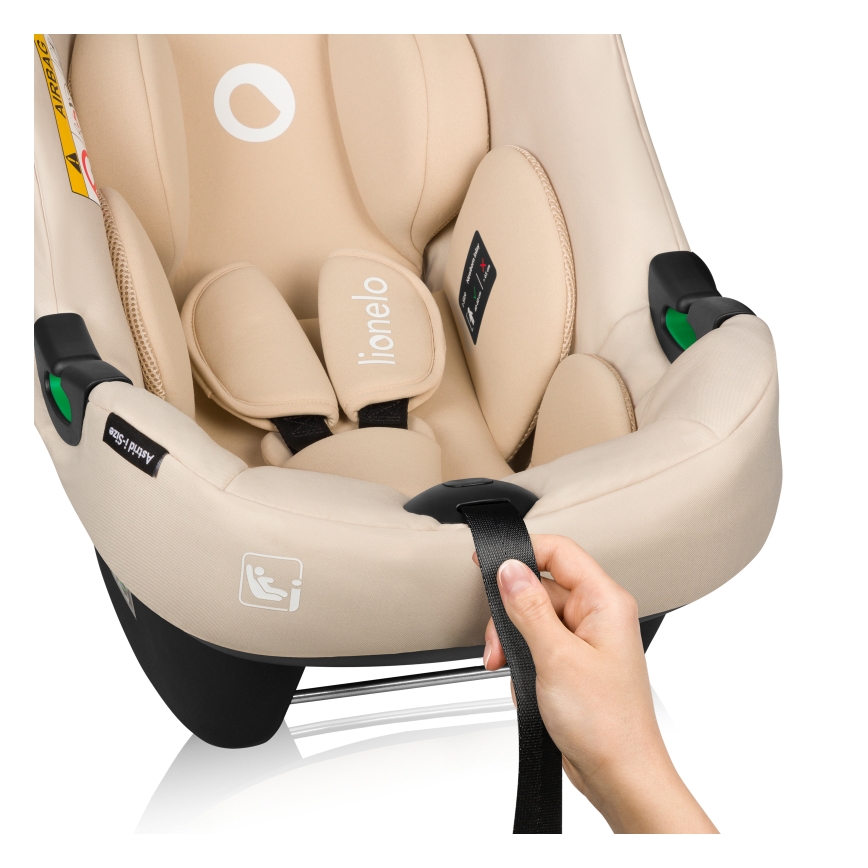 Lionelo - Cadeira auto com base giratória ASTRID SET i-Size 40-87 cm Bege Areia