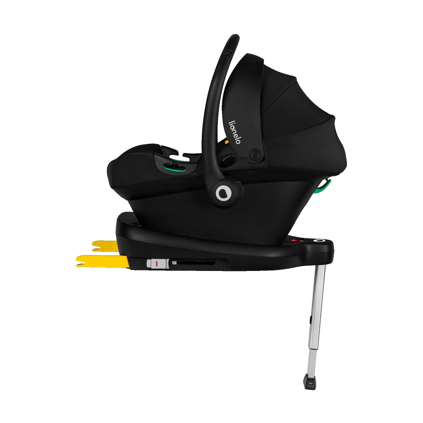 Lionelo - Cadeira auto com base giratória ASTRID SET i-Size 40-87 cm Preto/Cinzento