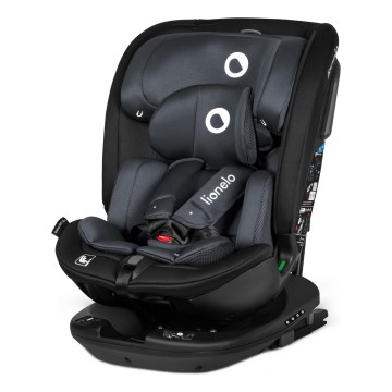 Lionelo - Cadeira auto com base giratória BASTIAAN i-Size 40-150 cm Grey Stone