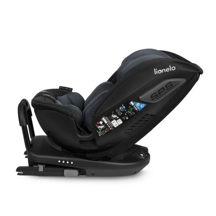 Lionelo - Cadeira auto com base giratória BASTIAAN i-Size 40-150 cm Grey Stone