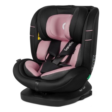Lionelo - Cadeira auto com base giratória BASTIAAN i-Size 40-150 cm Pink Rose