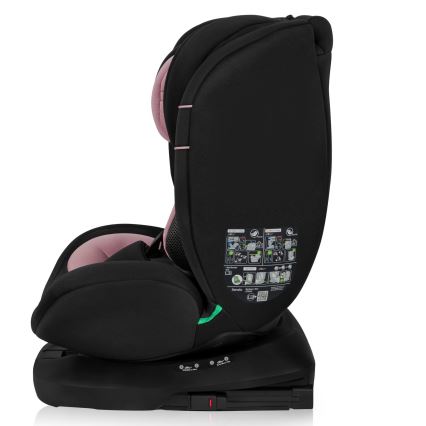 Lionelo - Cadeira auto com base giratória BASTIAAN i-Size 40-150 cm Pink Rose