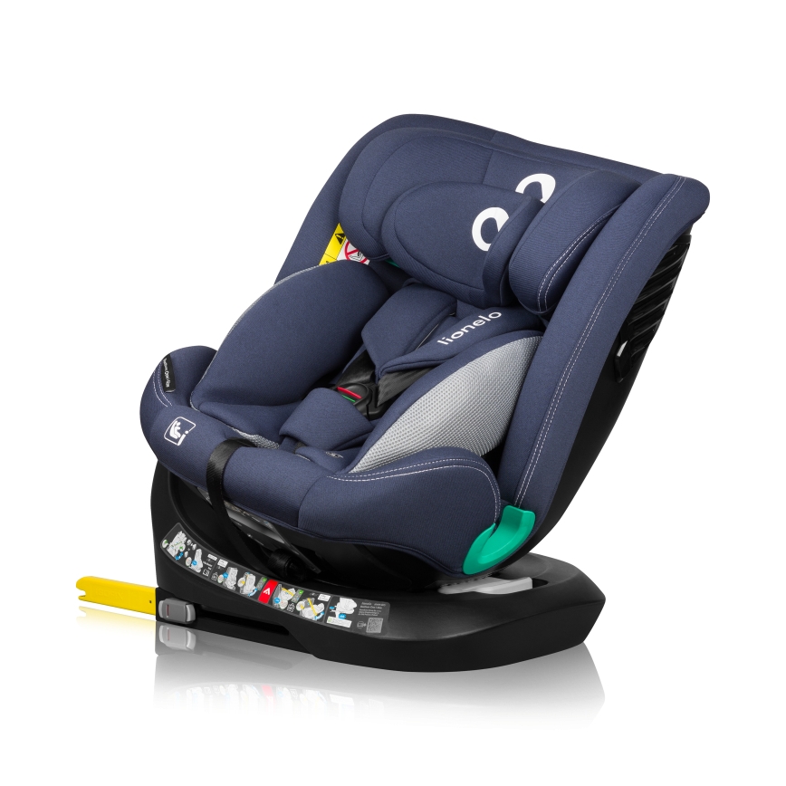 Lionelo - Cadeira auto com base giratória BASTIAAN ONE i-Size 40-150 cm Azul Marinho