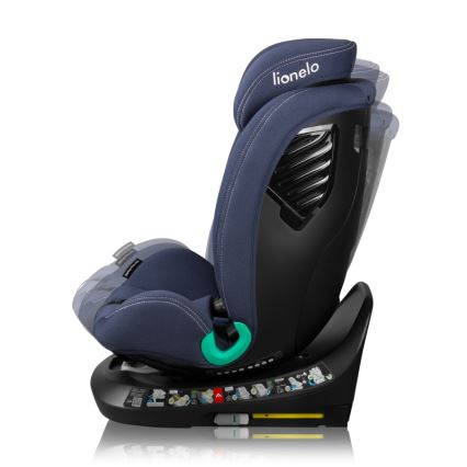 Lionelo - Cadeira auto com base giratória BASTIAAN ONE i-Size 40-150 cm Azul Marinho