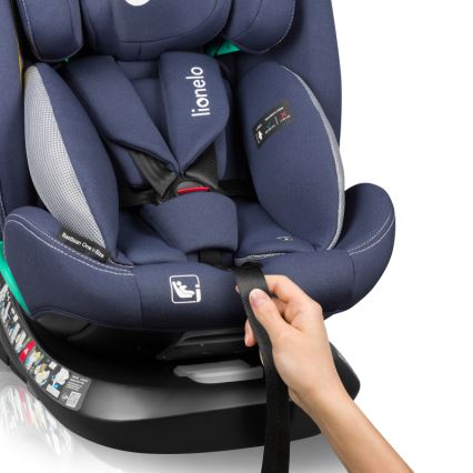 Lionelo - Cadeira auto com base giratória BASTIAAN ONE i-Size 40-150 cm Azul Marinho
