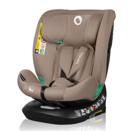 Lionelo - Cadeira auto com base giratória BASTIAAN ONE i-Size 40-150 cm Bege Areia