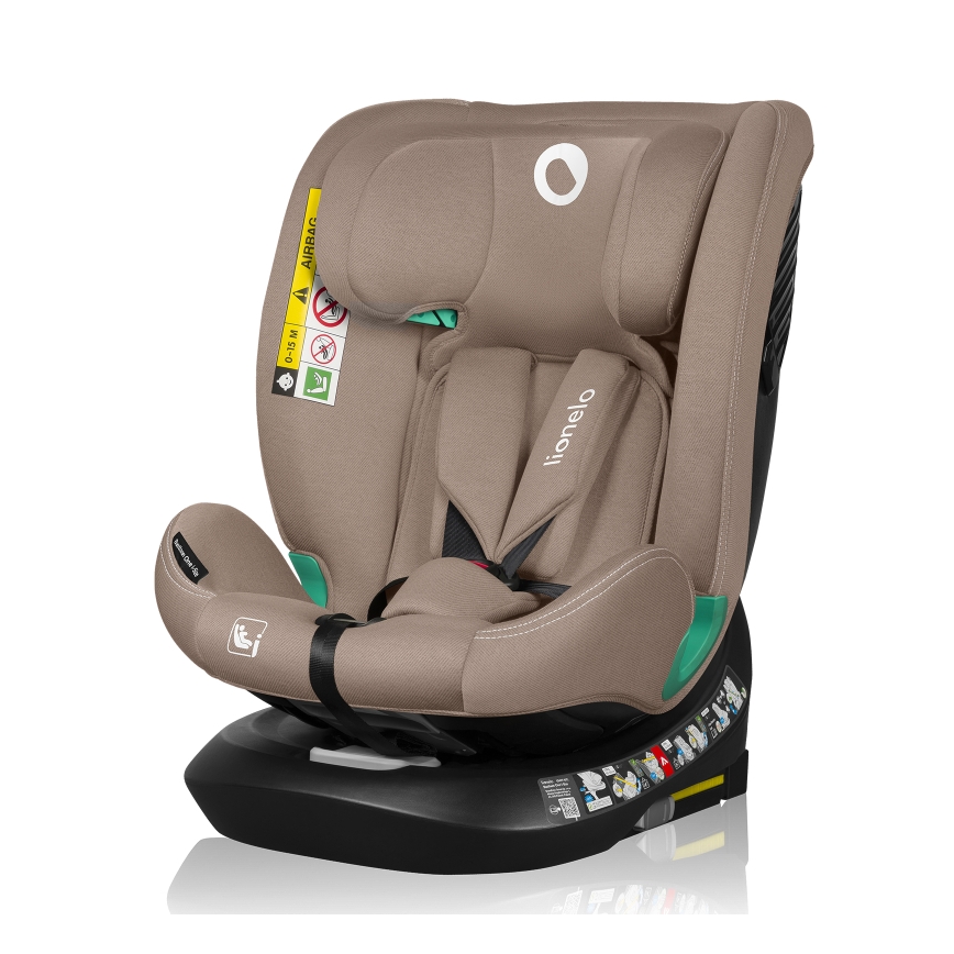 Lionelo - Cadeira auto com base giratória BASTIAAN ONE i-Size 40-150 cm Bege Areia