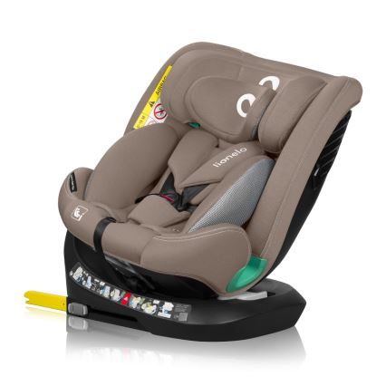 Lionelo - Cadeira auto com base giratória BASTIAAN ONE i-Size 40-150 cm Bege Areia