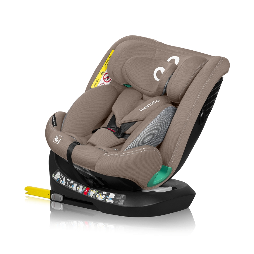 Lionelo - Cadeira auto com base giratória BASTIAAN ONE i-Size 40-150 cm Bege Areia