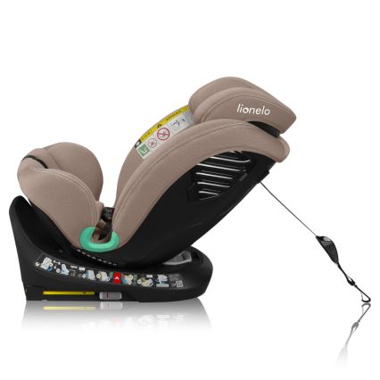 Lionelo - Cadeira auto com base giratória BASTIAAN ONE i-Size 40-150 cm Bege Areia