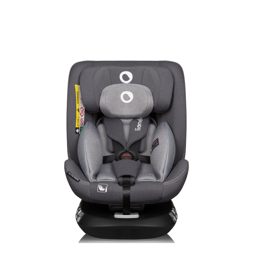 Lionelo - Cadeira auto com base giratória BASTIAAN ONE i-Size 40-150 cm Pedra Cinzenta