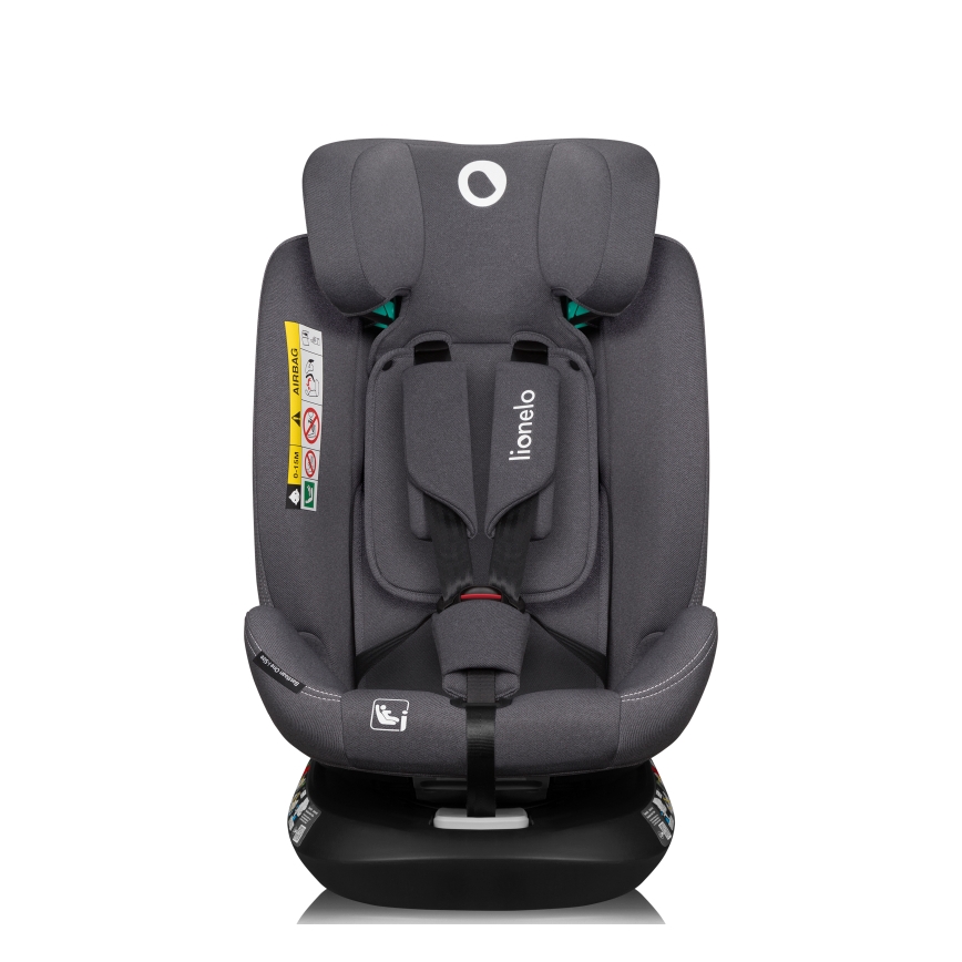 Lionelo - Cadeira auto com base giratória BASTIAAN ONE i-Size 40-150 cm Pedra Cinzenta