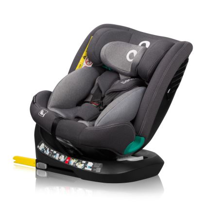Lionelo - Cadeira auto com base giratória BASTIAAN ONE i-Size 40-150 cm Pedra Cinzenta