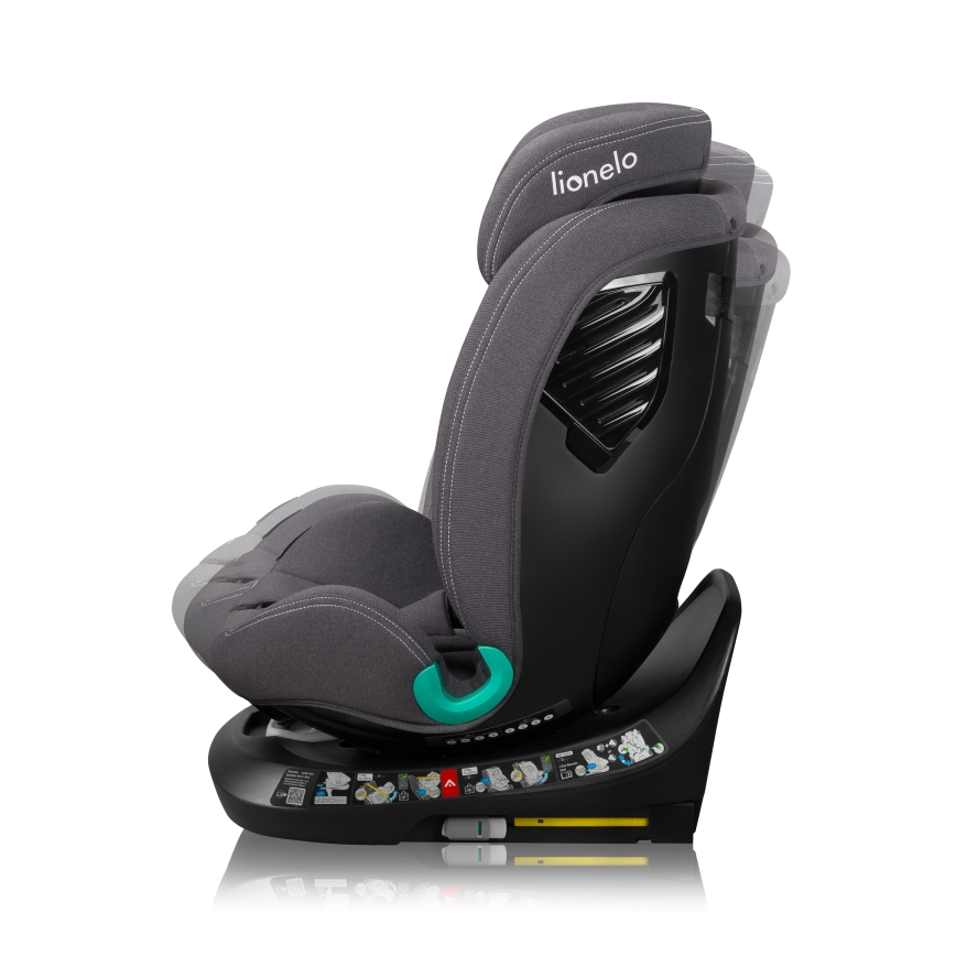 Lionelo - Cadeira auto com base giratória BASTIAAN ONE i-Size 40-150 cm Pedra Cinzenta