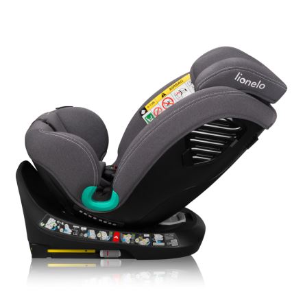 Lionelo - Cadeira auto com base giratória BASTIAAN ONE i-Size 40-150 cm Pedra Cinzenta
