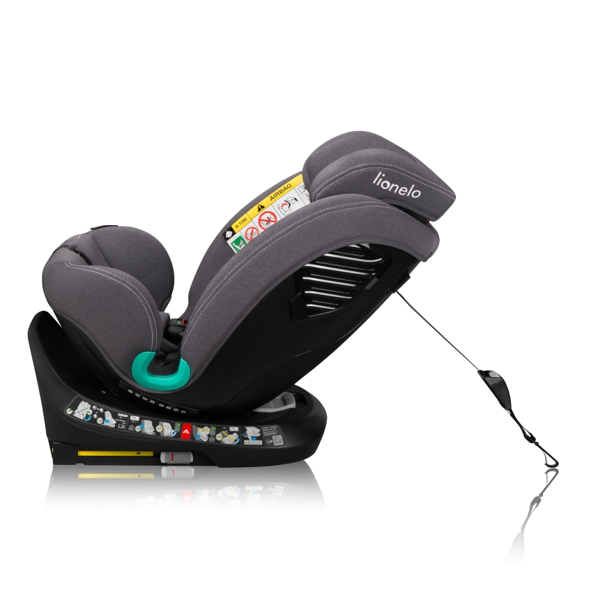 Lionelo - Cadeira auto com base giratória BASTIAAN ONE i-Size 40-150 cm Pedra Cinzenta
