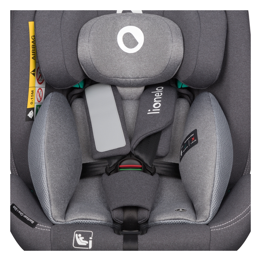 Lionelo - Cadeira auto com base giratória BASTIAAN ONE i-Size 40-150 cm Pedra Cinzenta