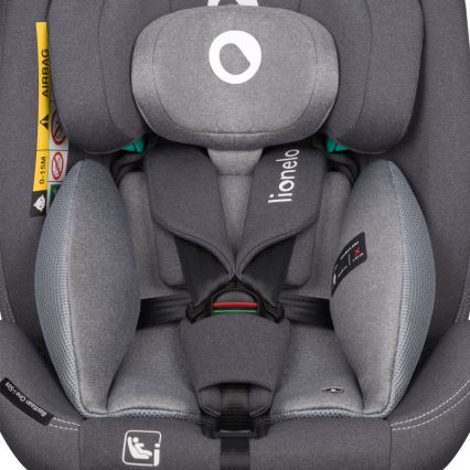 Lionelo - Cadeira auto com base giratória BASTIAAN ONE i-Size 40-150 cm Pedra Cinzenta