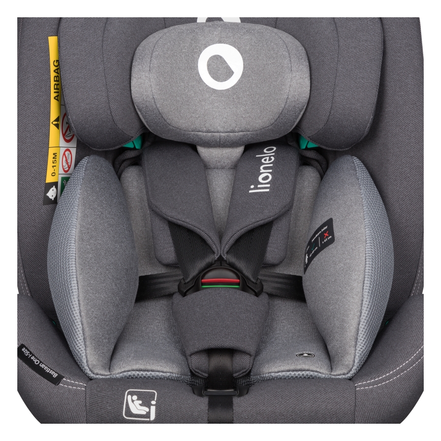 Lionelo - Cadeira auto com base giratória BASTIAAN ONE i-Size 40-150 cm Pedra Cinzenta